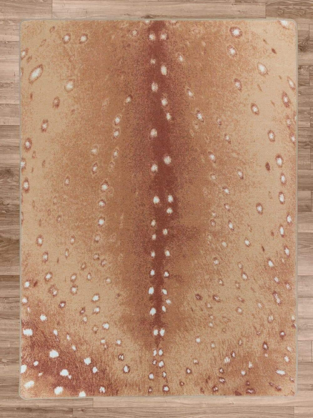 Blush Spotted Axis Area Rug | Animal Print Rug | Your Western Decor