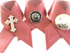 Cancer Awareness Leather Napkin Rings - Handmade by Your Western Decor in Oregon