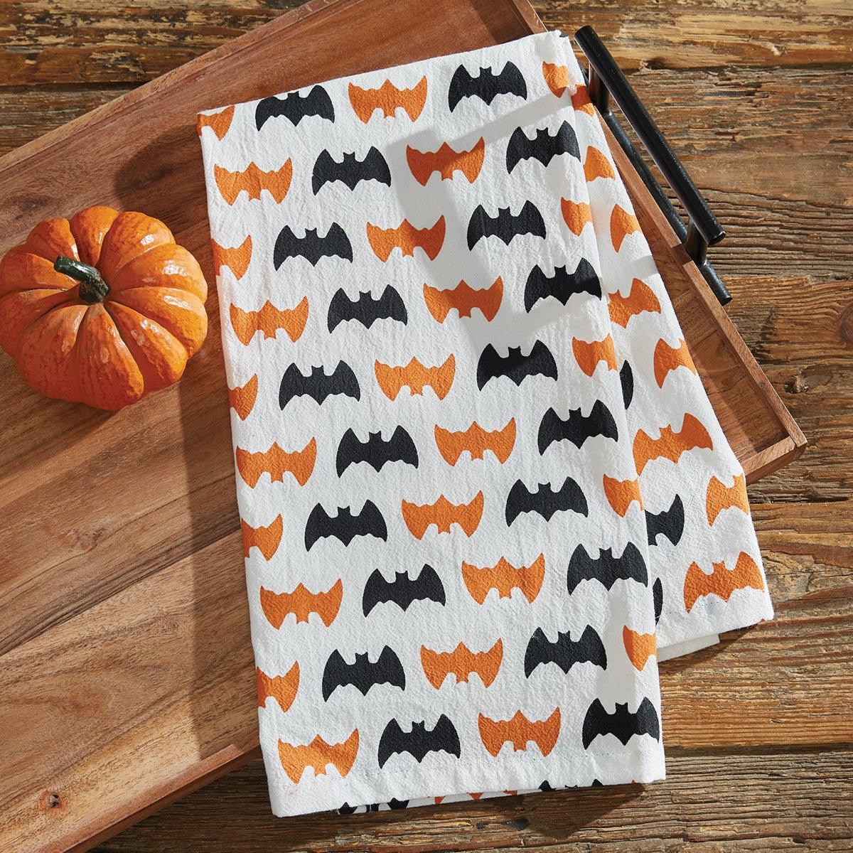 Bats Flour Sack Dishtowel Set - Your Western Decor