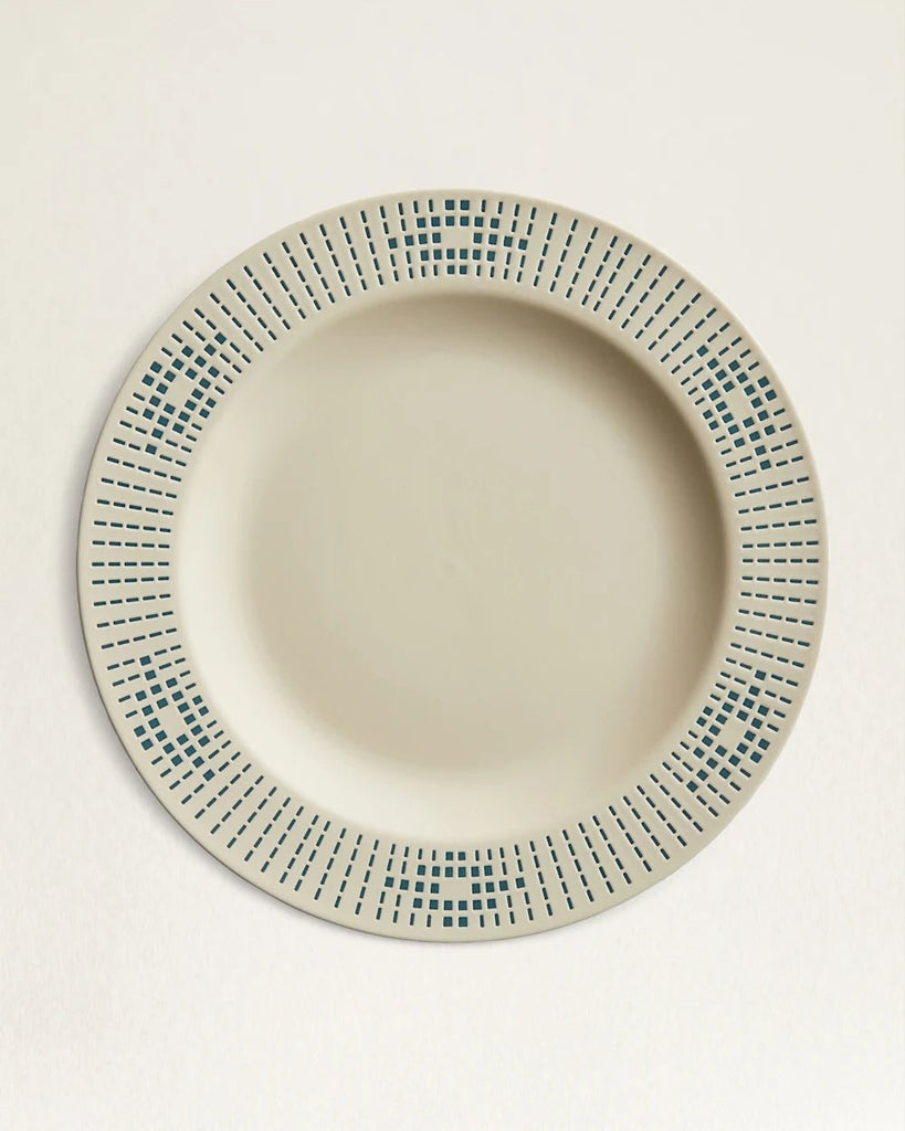 Beaded Sandshell Dinner Plates - Your Western Decor