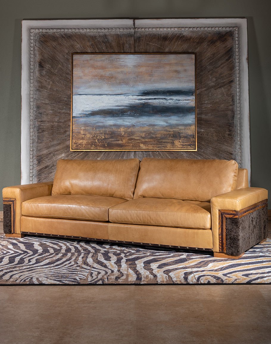 American Made Beaumont Leather Sofa - Your Western Decor