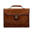 Benjamin Hickory Leather Executive Briefcase - Your Western Decor