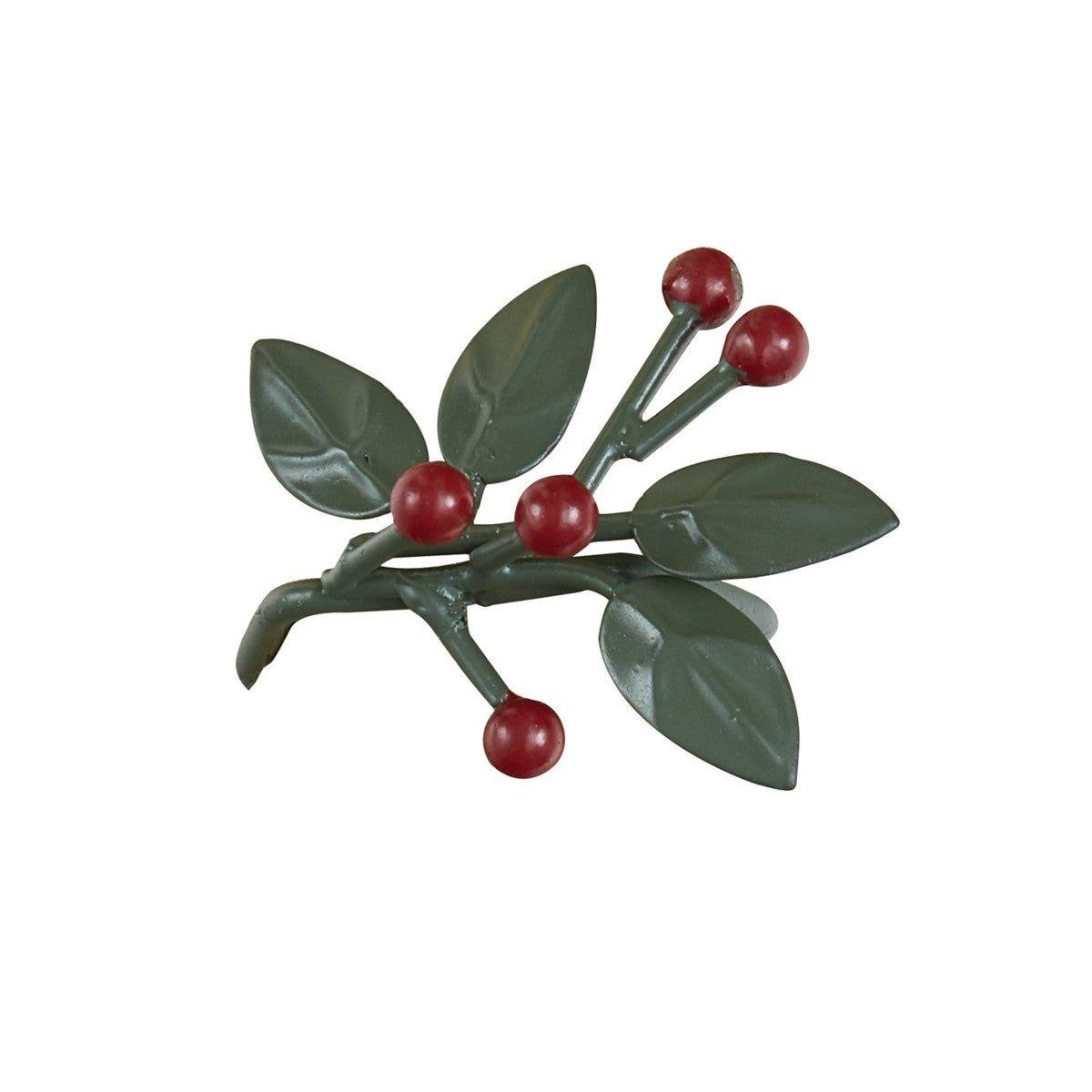 Berries & Leaves Napkin Ring Set - Your Western Decor