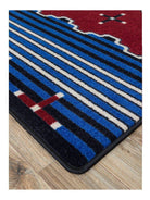 big chief area rug corner detail - rugs made in the USA - Your Western Decor