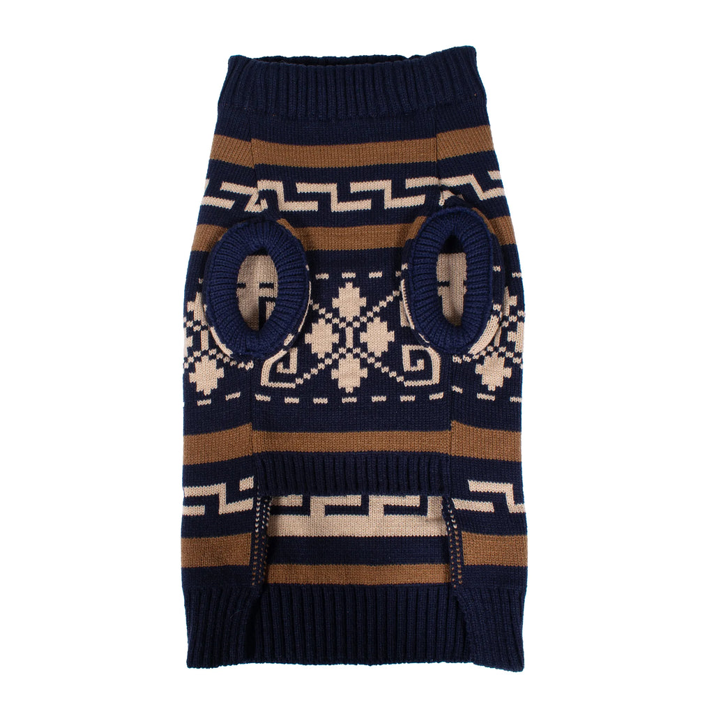 Big LeBarkski Westerley Navy Knitted Dog Sweater - Your Western Decor