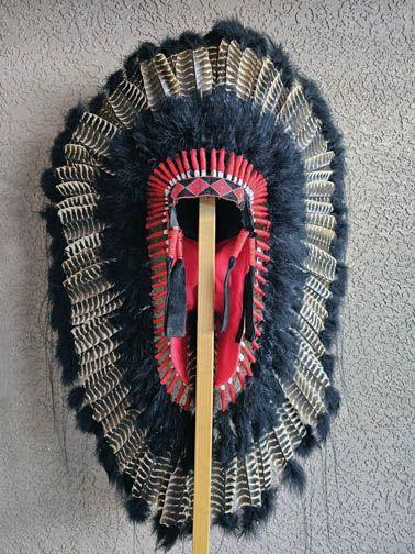 Native American Black Barred Half Trailer Warbonnet - Your Western Decor