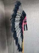 Native American Black Barred Half Trailer Warbonnet - Your Western Decor