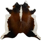 Black Brown White Regular Cowhide Rug | Your Western Decor