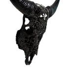 Black Glass Mosaic Steer Skull - Your Western Decor