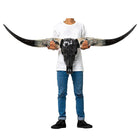 Mosaic Black Mirror Longhorn Skull - Your Western Decor