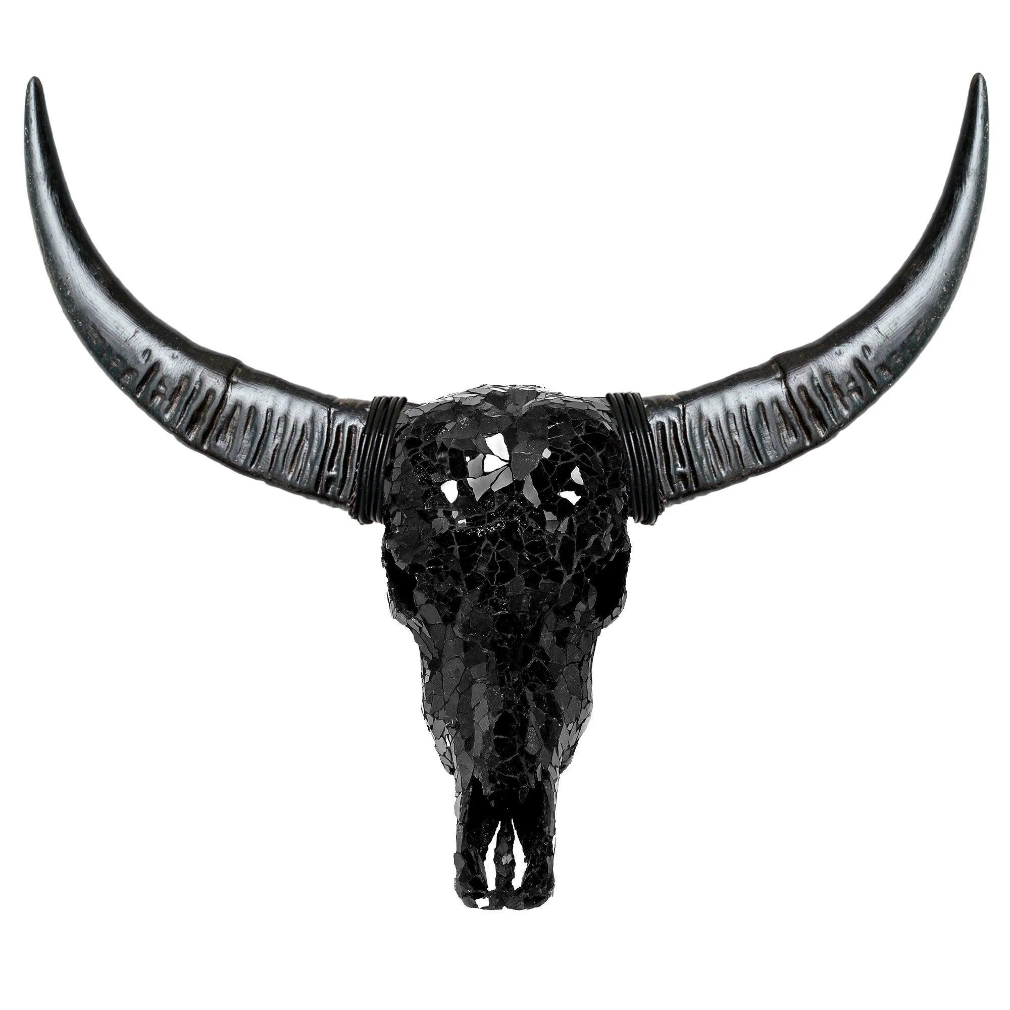 Glass Mosaic Buffalo Skull - Your Western Decor