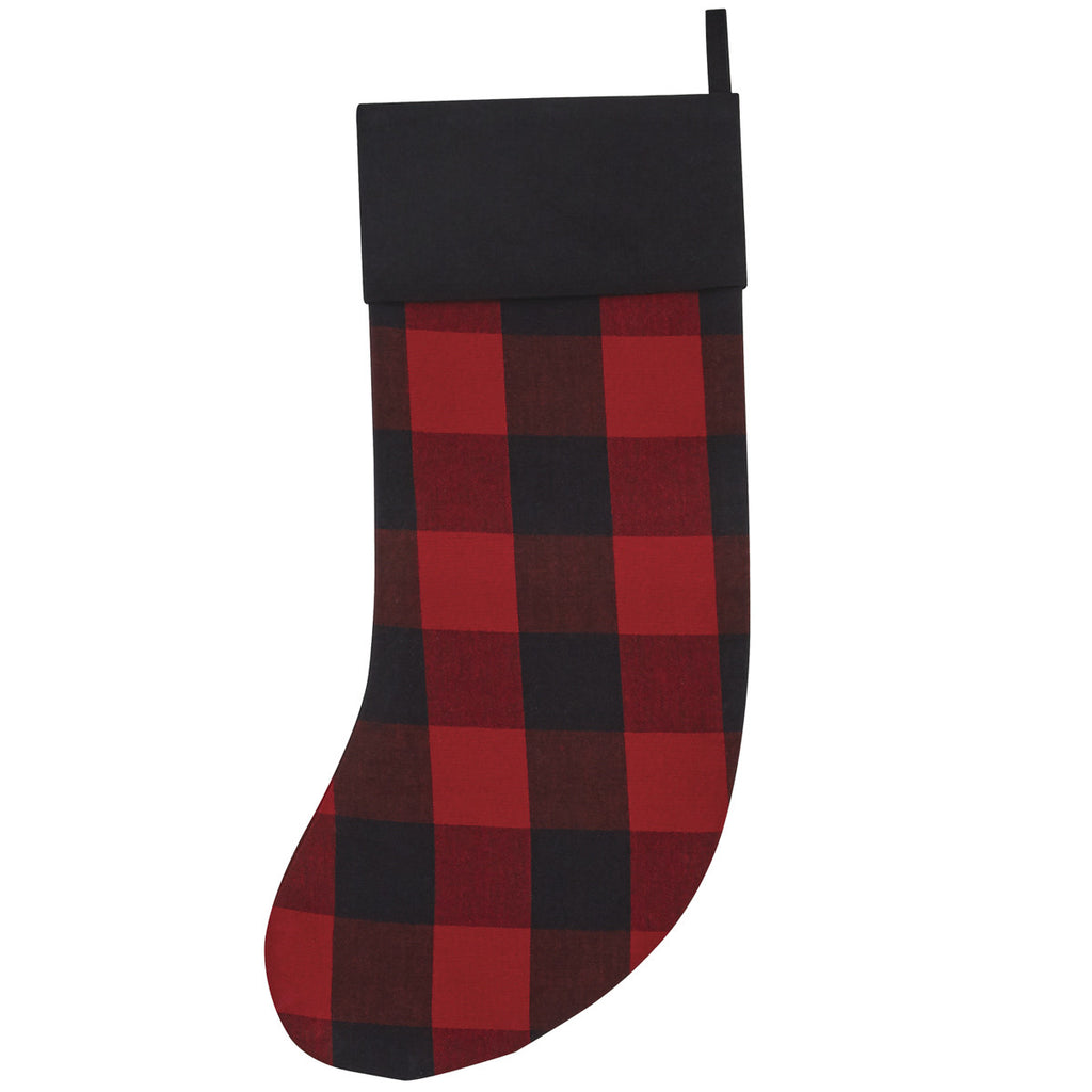 Black & Red Checker Stocking - Your Western Decor