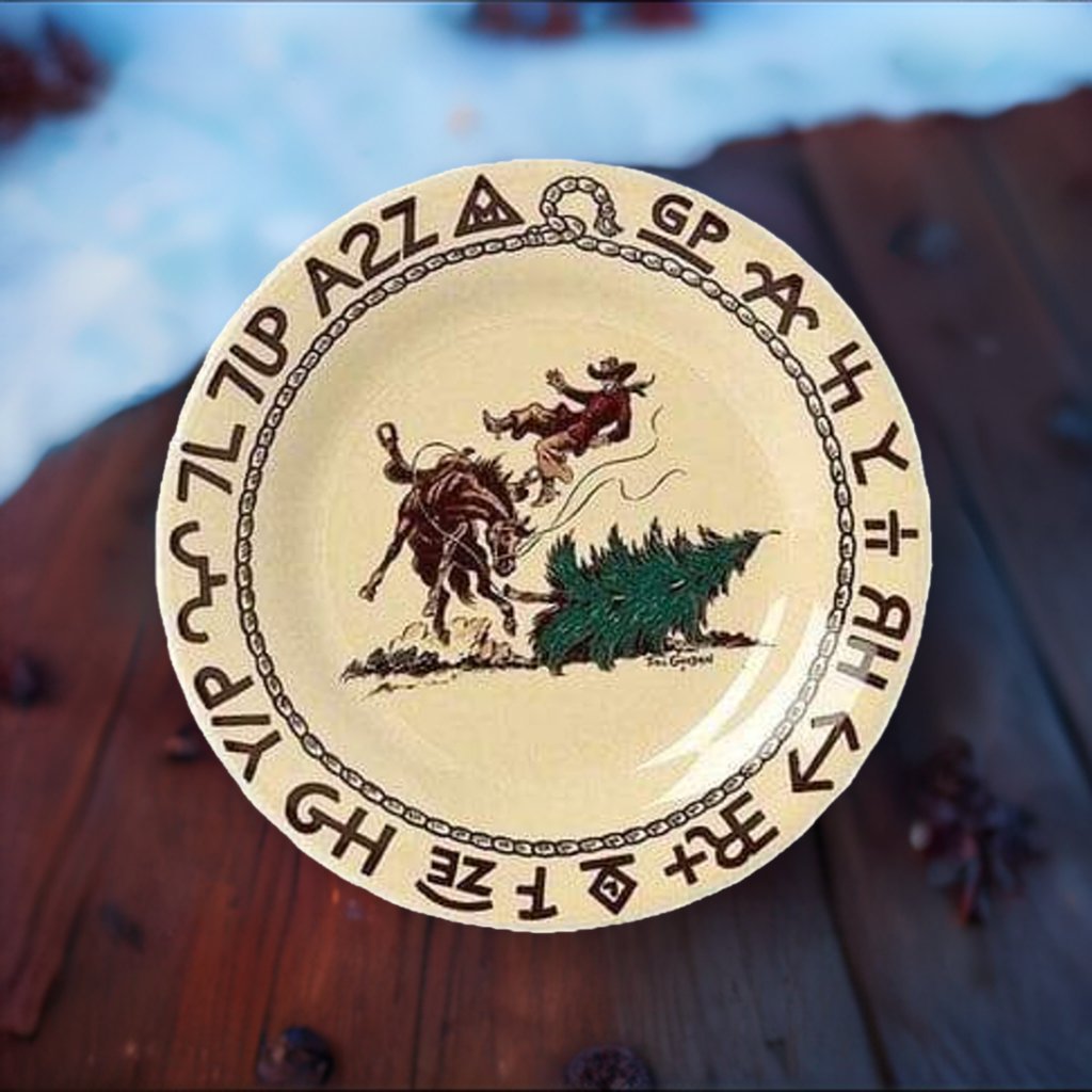 Til Goodin art Christmas plate made in the USA - Your WesterN Decor
