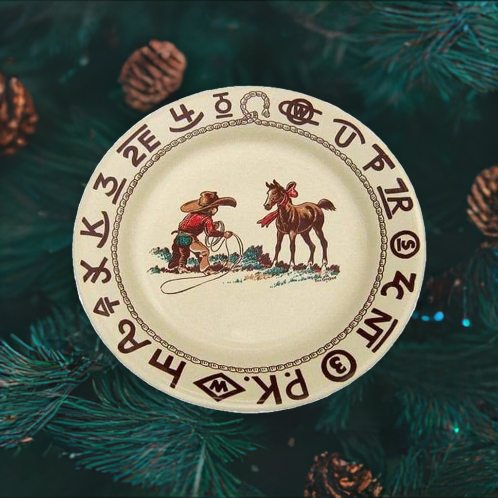 Til Goodan Christmas Lunch Plate in Christmas Tree made in the USA - Your Western Decor