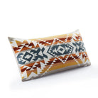 Bridge Creek Embroidered Oblong Pillow - Red, Yellow, Orange & white - Cotton - Rectangle - Your Western Decor