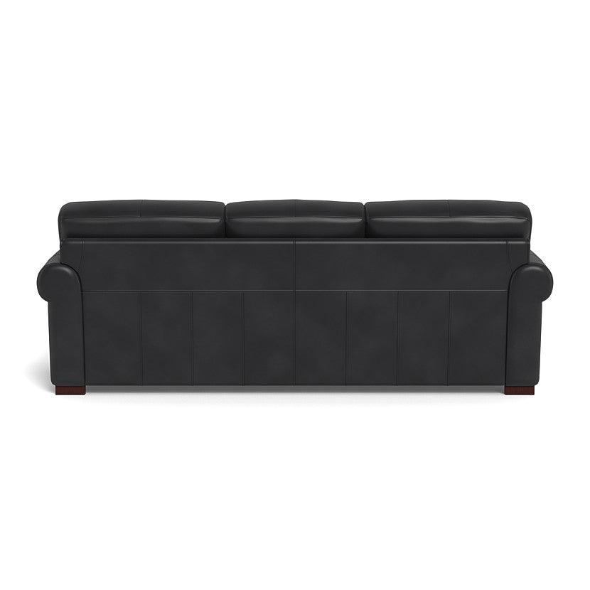 Brooks Leather Sofa - Black - Your Western