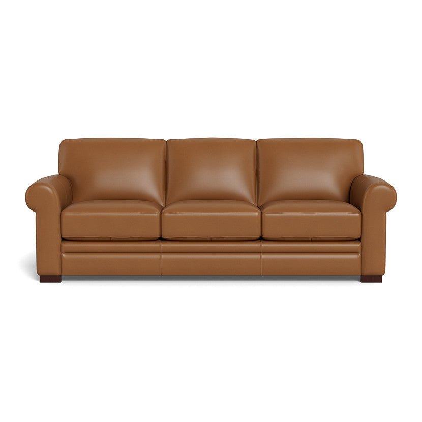 Brooks Leather Sofa - Cognac Brown - Your Western