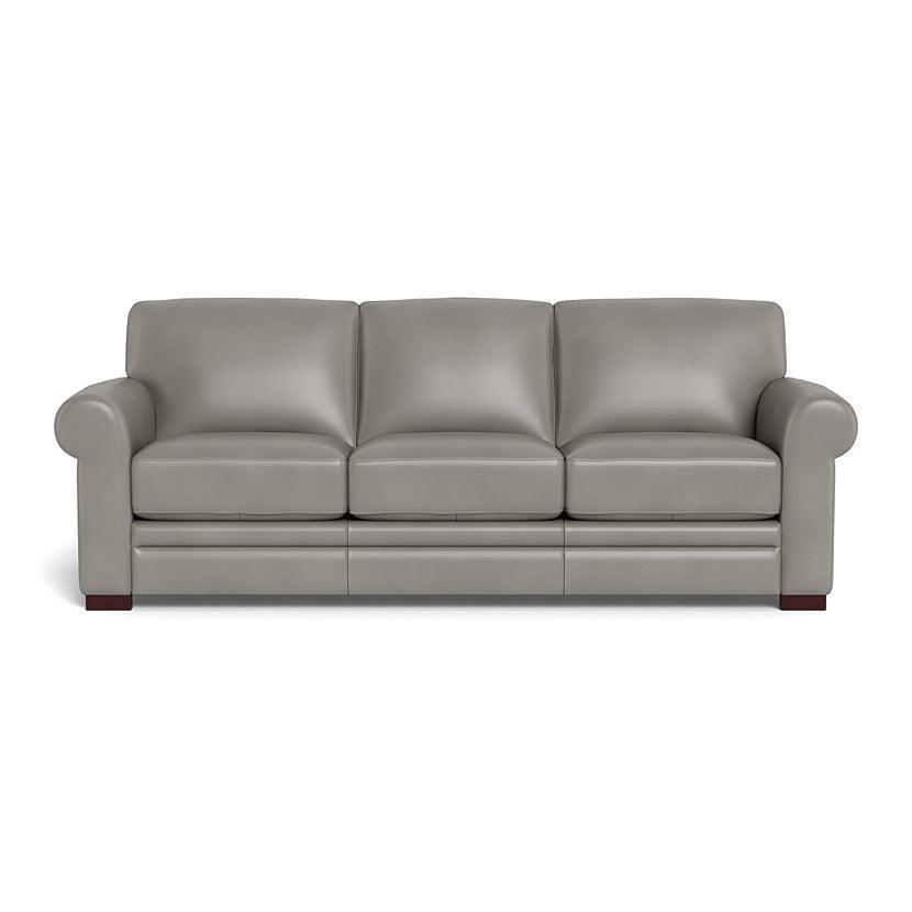 Brooks Leather Sofa - Concrete Grey - Your Western