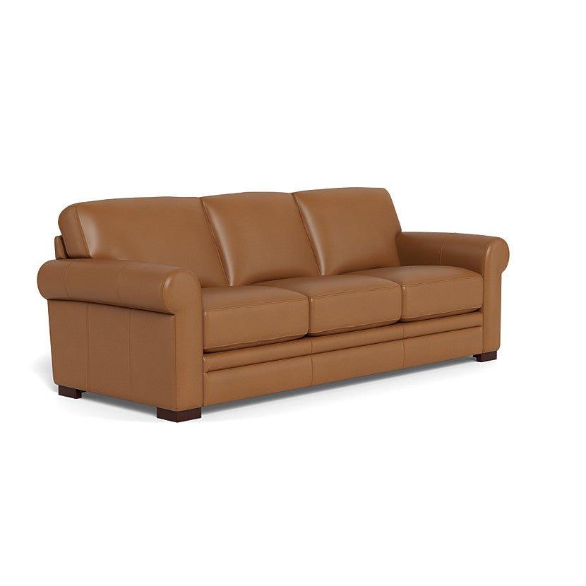 Brooks Leather Sofa - Cognac Brown - Your Western