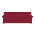 Brooks Leather Sofa - Cranberry Red - Your Western