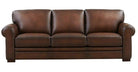 Brooks Leather Sofa - Caramel Brown - Your Western Decor