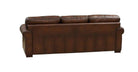 Brooks Leather Sofa - Caramel Brown - Your Western Decor