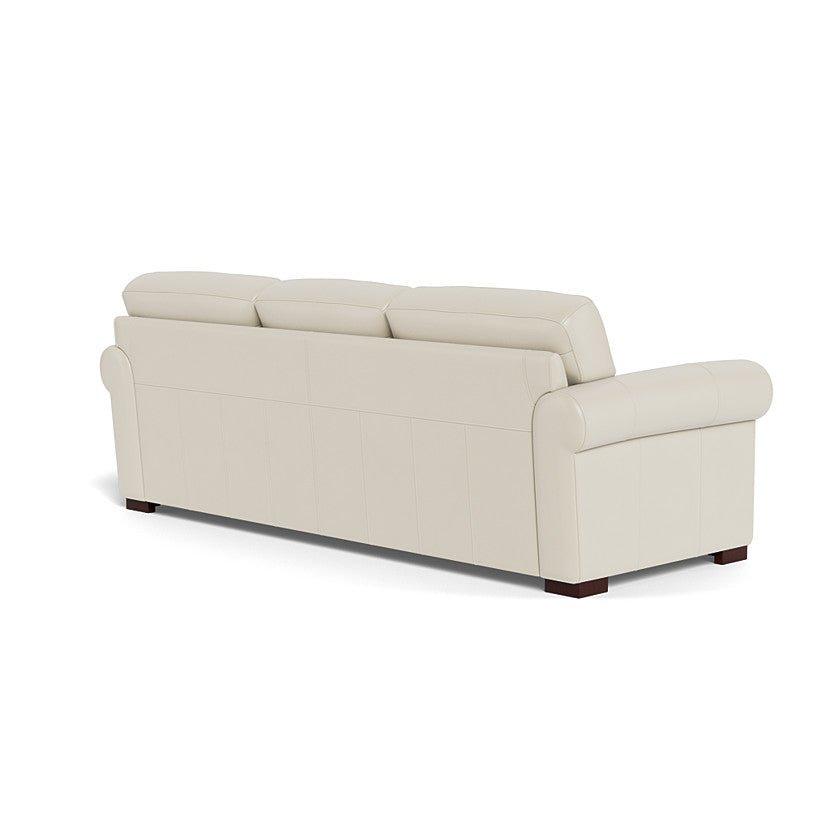 Brooks Leather Sofa - Vanilla White - Your Western