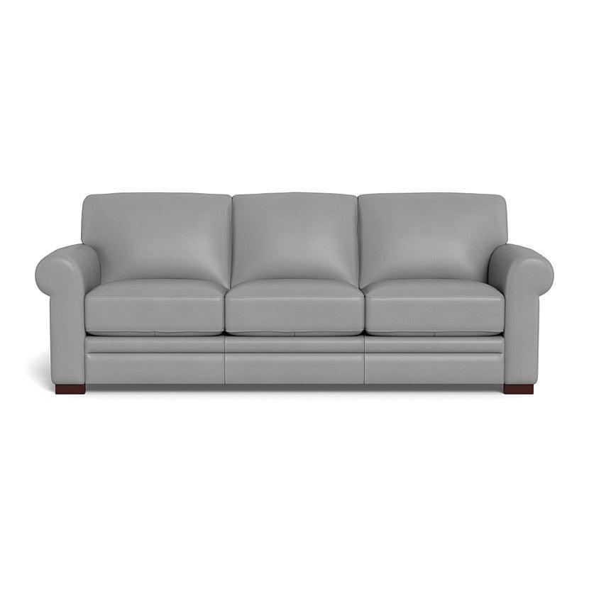 Brooks Leather Sofa - Spa Blue - Your Western