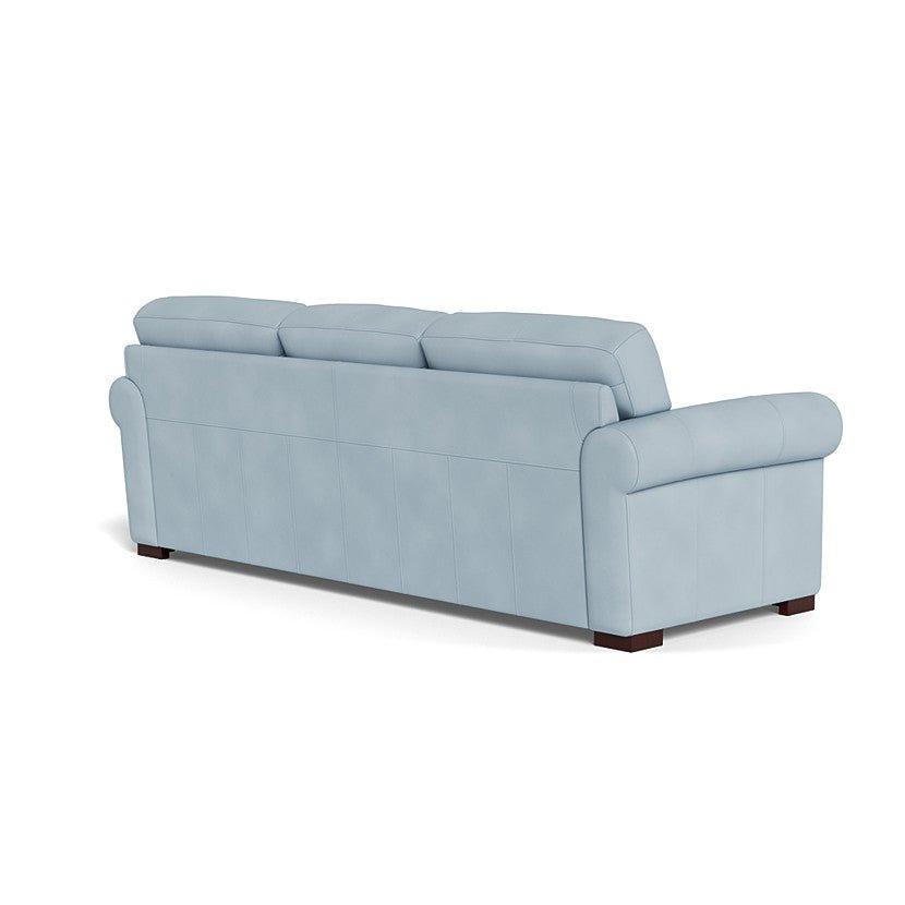 Brooks Leather Sofa - Spa Blue - Your Western