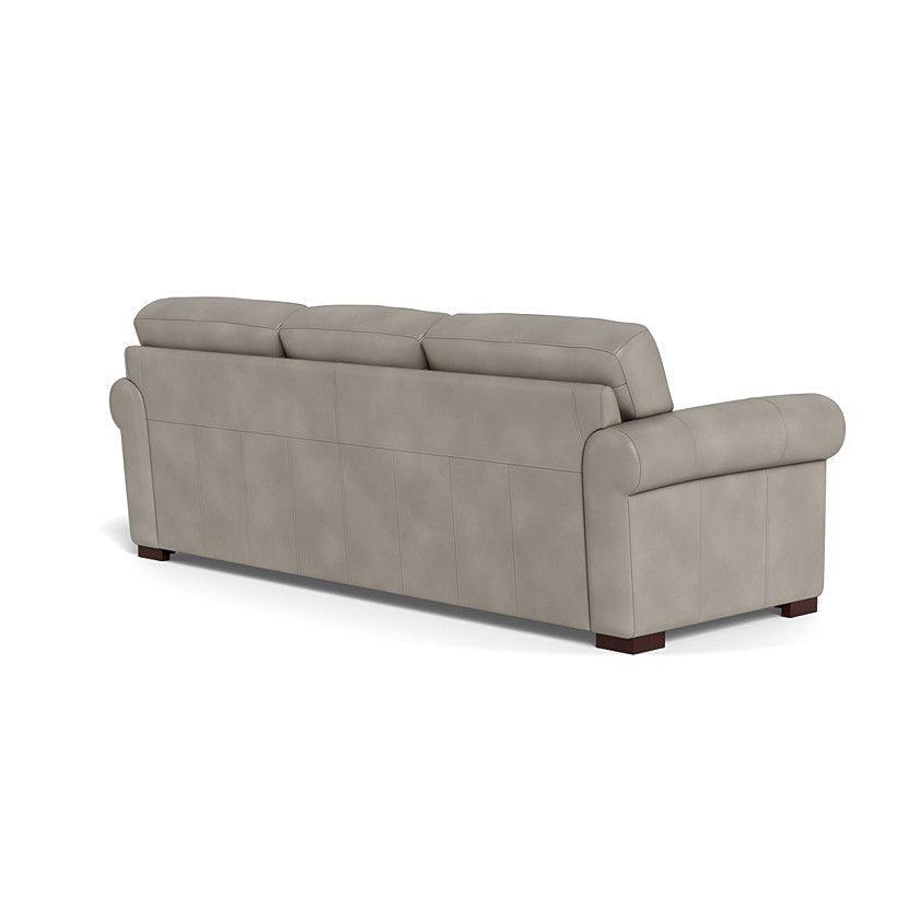 Brooks Leather Sofa - Stone Grey - Your Western