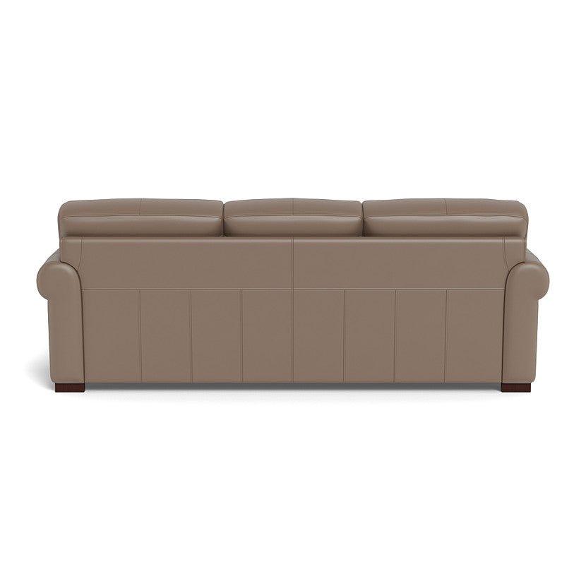 Brooks Leather Sofa - Taupe Brown - Your Western