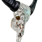 Clear Glass Mosaic Buffalo Skull - Your Western Decor