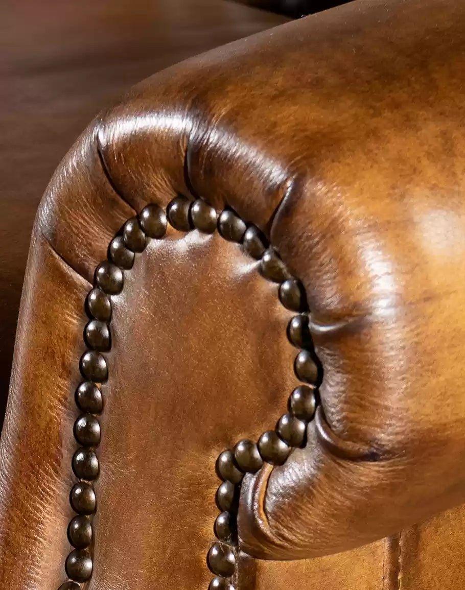 American made Burnished Leather & Axis Chair - Your Western Decor