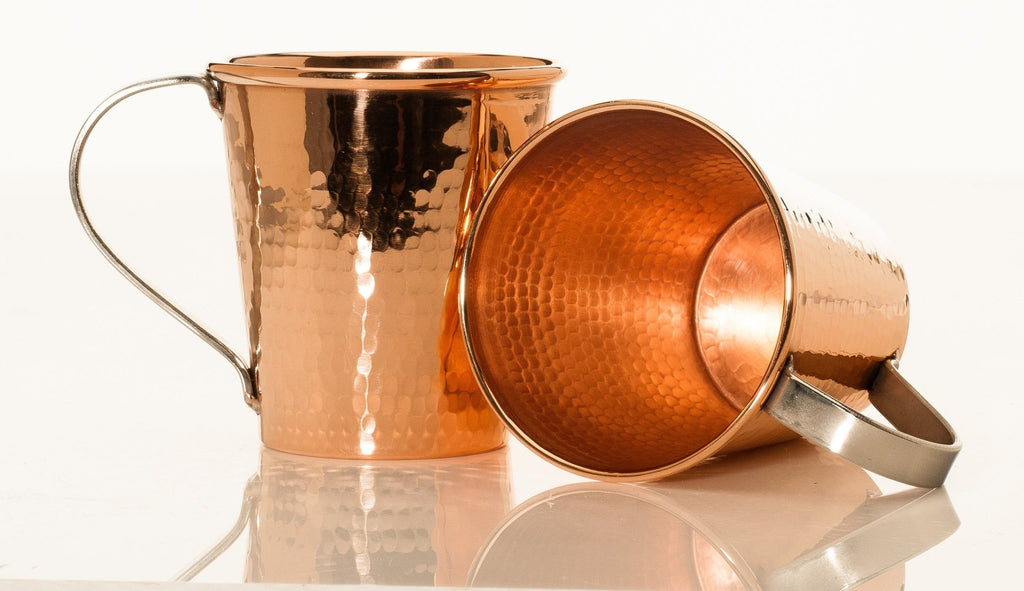 Pure Copper Mule Mugs with Stainless Steel Handle