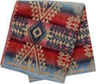 Folded Pendleton Canyonlands cotton velour towel showcasing colorful Southwestern geometric patterns.