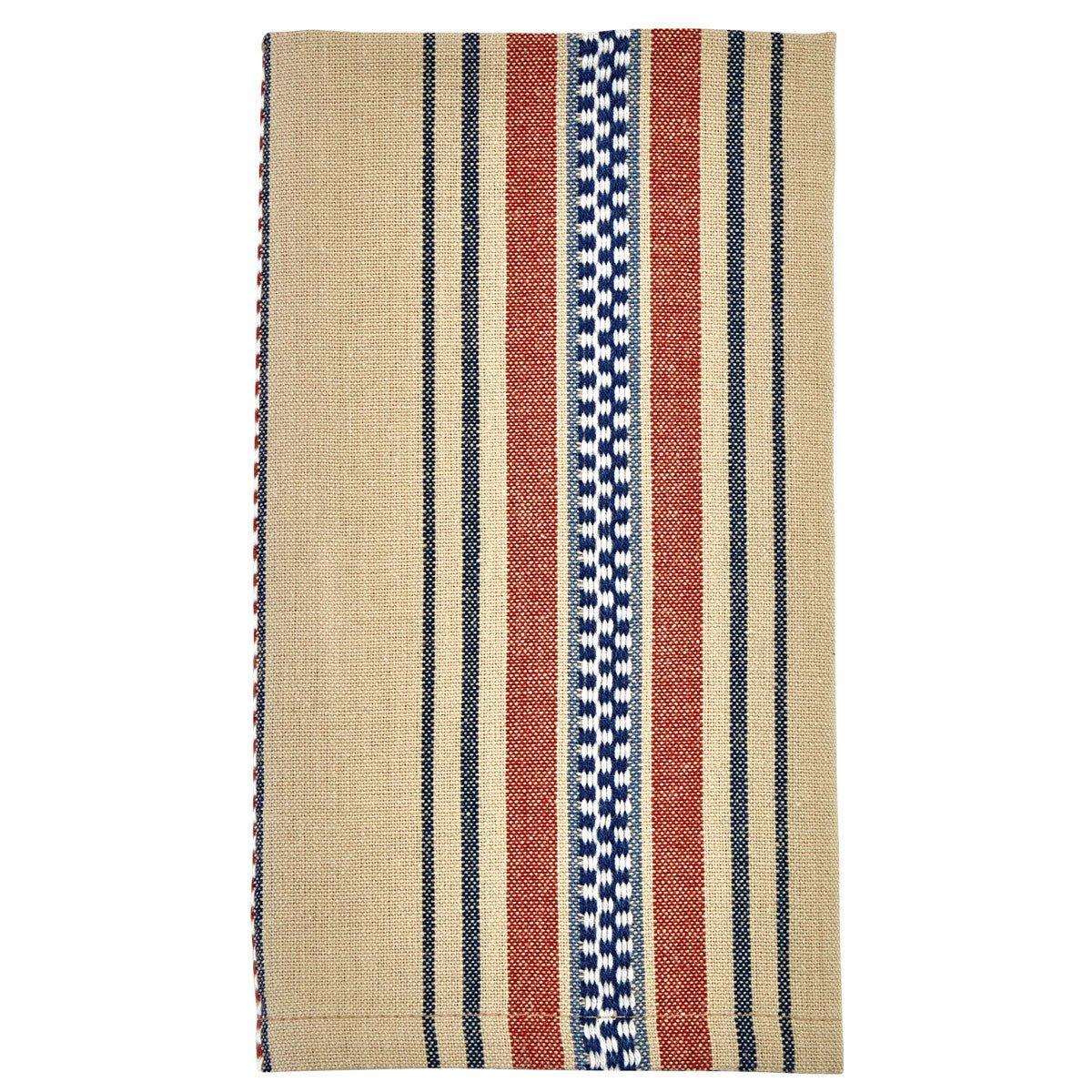 Chamois Stripe Napkin Set | Your Western Decor