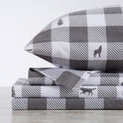 Checkered Lodge Cotton Sheet Set - Your Western decor