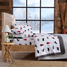 Checkered Moose Cotton Sheets - Your Western Decor