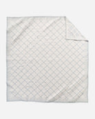 Light blue and white Chief Joseph quilt reverse