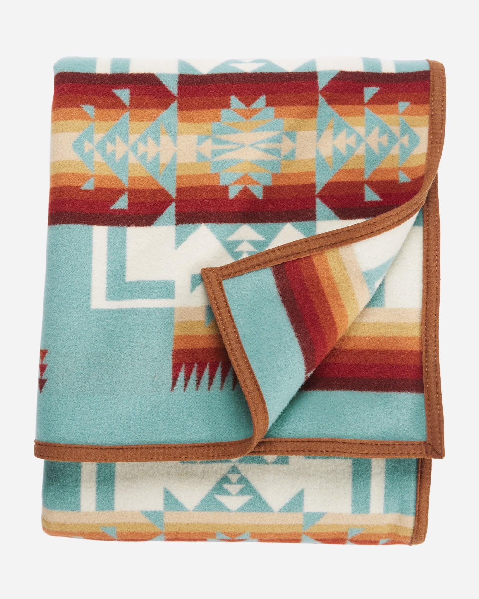 Chief Joseph Blankets aqua - Your Western Decor