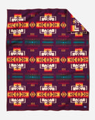 Chief Joseph Blankets maroon front - Your Western Decor