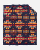 Chief Joseph Blanket indigo front - Your Western Decor