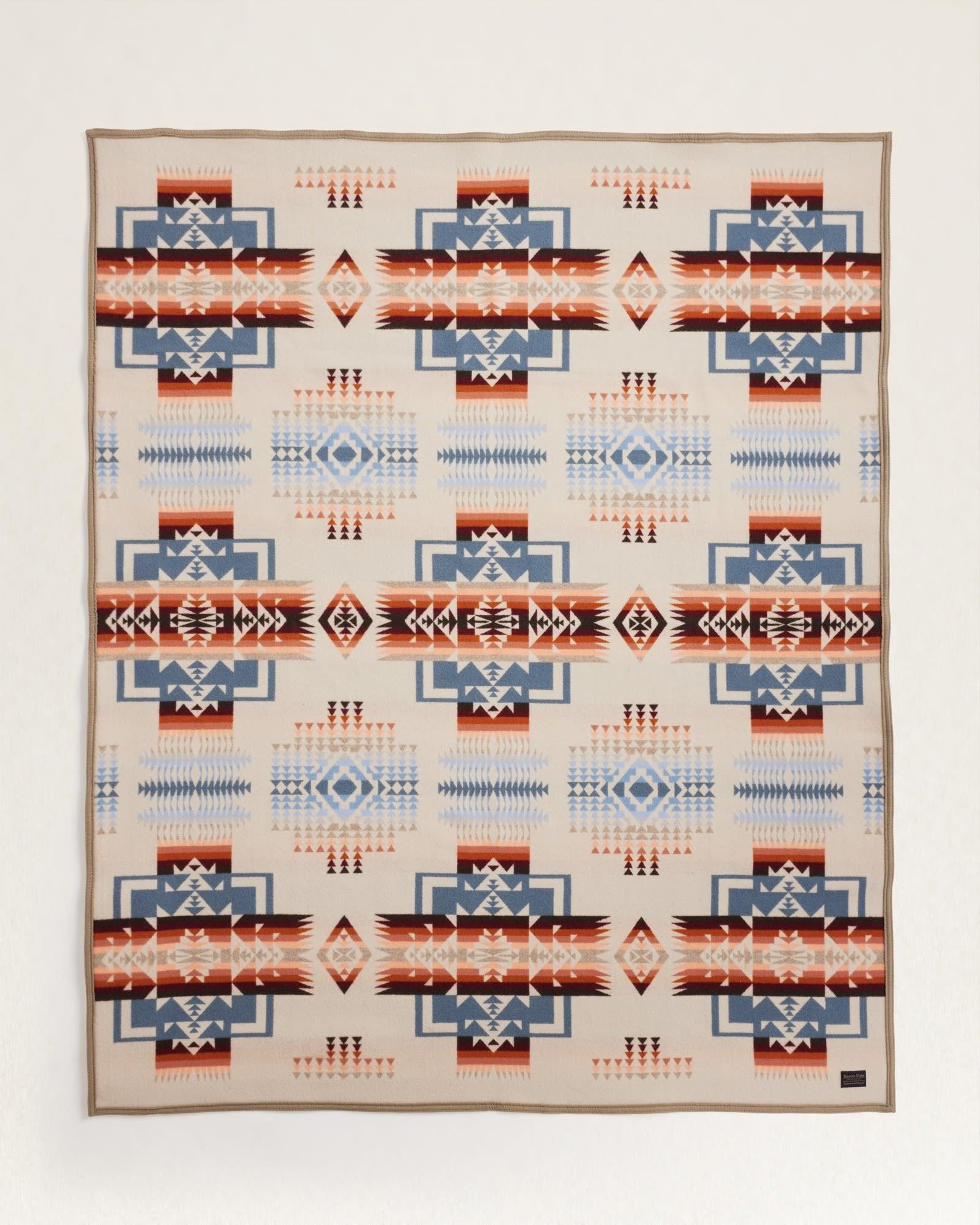 Chief Joseph Blanket Rosewood Front - Your Western Decor