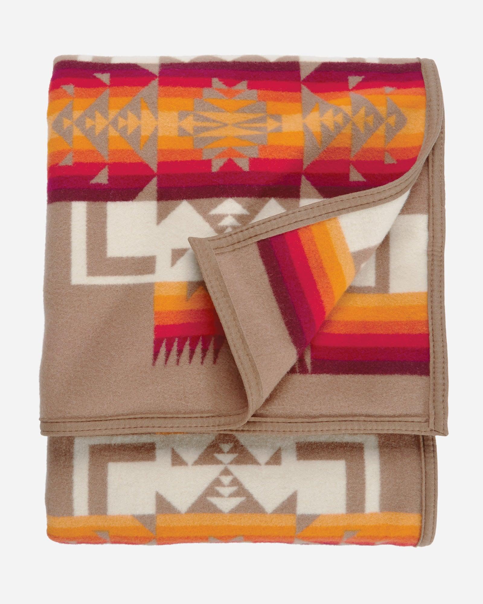 Chief Joseph Blanket tan folded - Your Western Decor