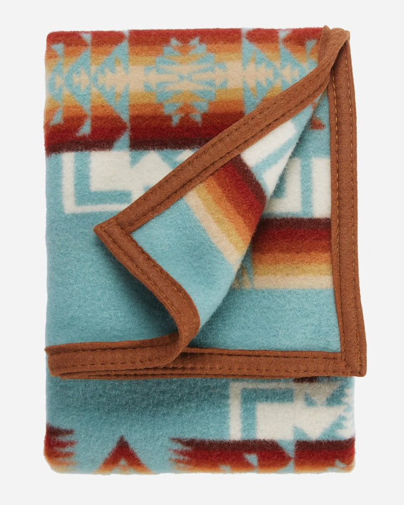 Chief Joseph Crib Blanket Aqua - Your Western Decor