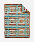 Chief Joseph Crib Blanket Aqua - Your Western Decor