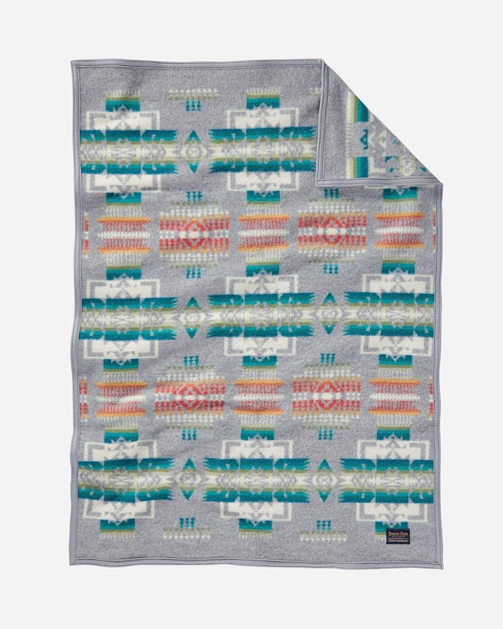 Chief Joseph Crib Blanket Grey - Your Western Decor