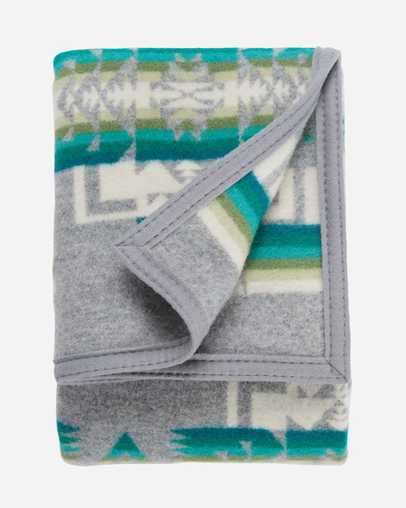 Chief Joseph Crib Blanket Grey - Your Western Decor
