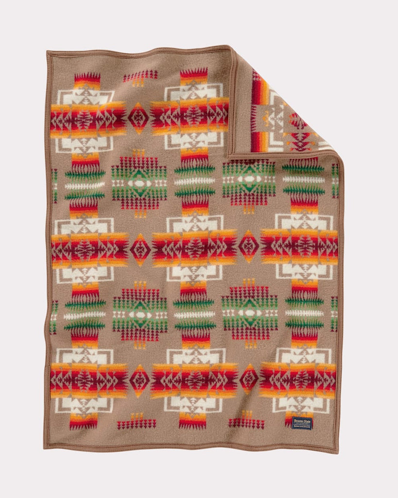 Chief Joseph Crib Blanket Khaki - Your Western Decor