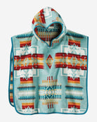 Chief Joseph Hooded Towels Aqua Kids - Your Western Decor